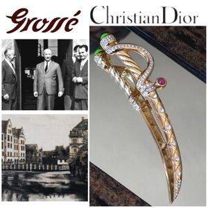 🚨SUPER RARE‼️DIOR GROSS SCIMITAR BROOCH